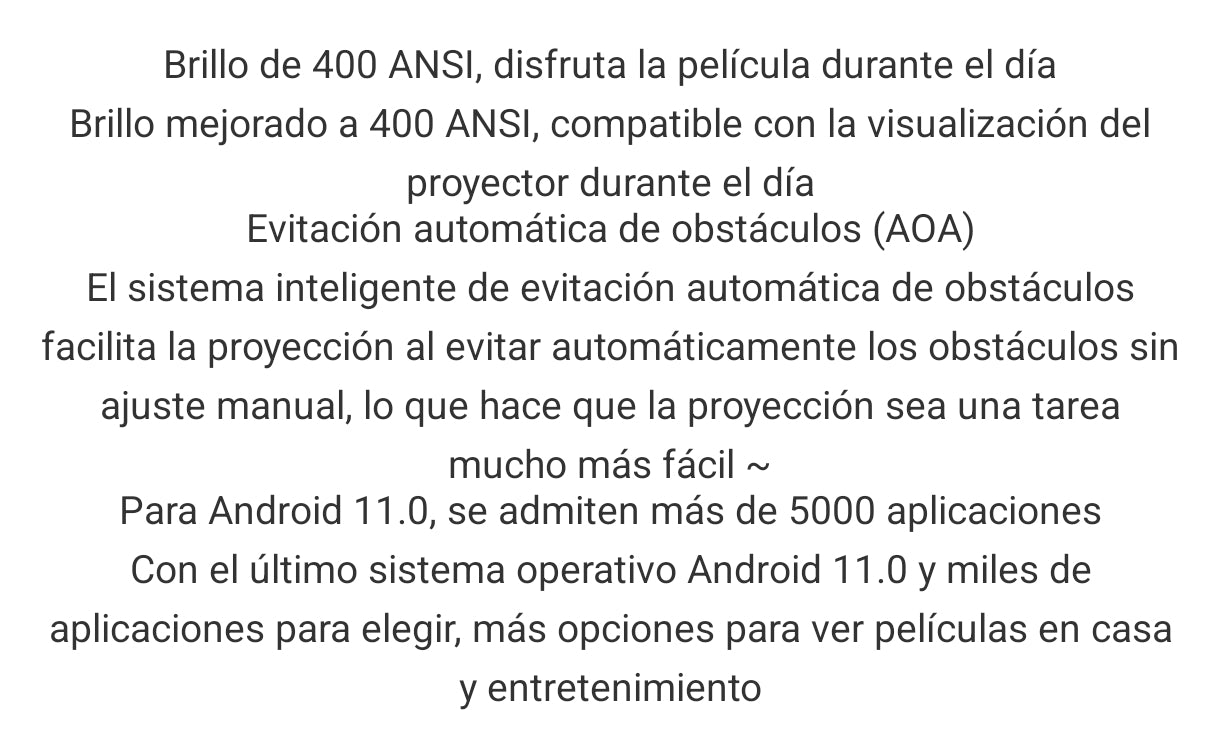 Proyector de video Inteligente HD 1080p